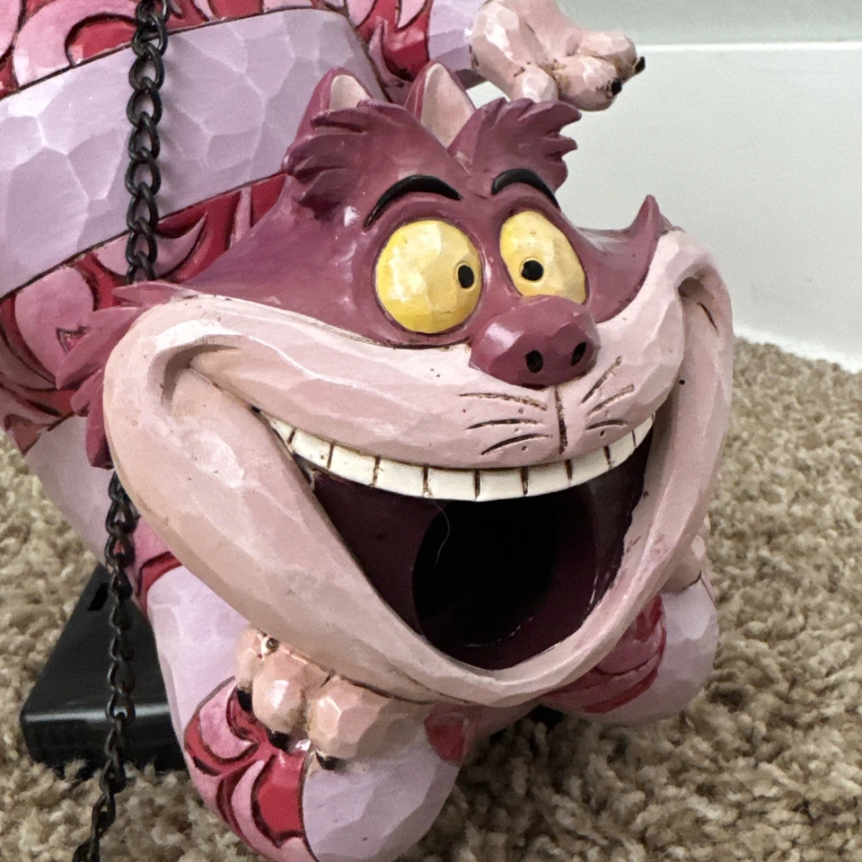 Jim Shore Enesco Disney Cheshire Cat Alice in Wonderland Bird House 10" RARE - Image 2 of 4