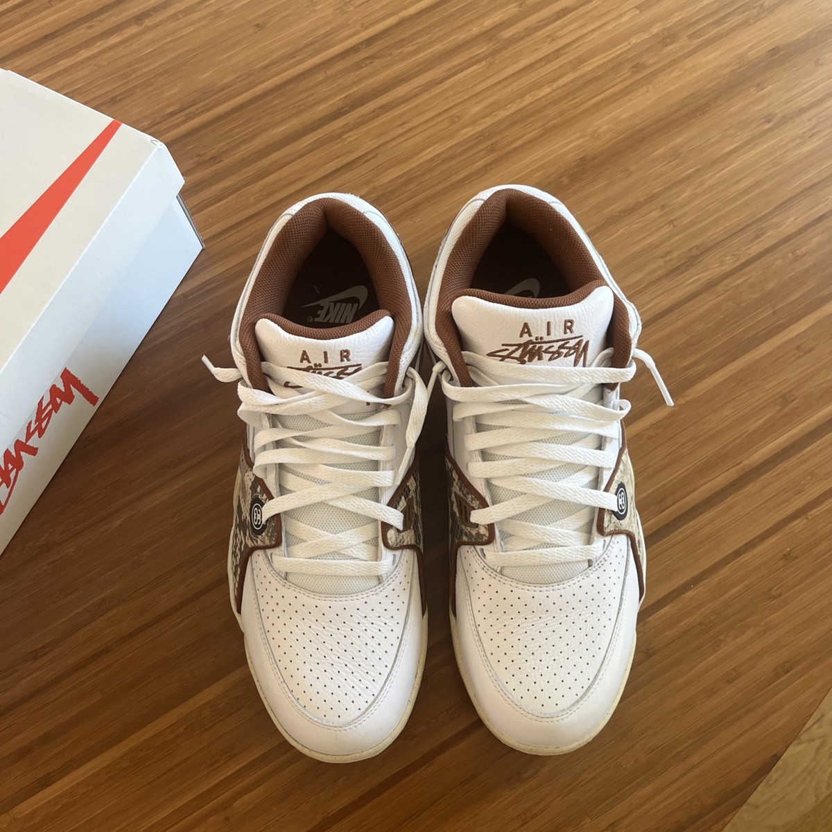 Stussy × NikeAirFlight89Low WhiteandPeca Nike x Stüssy Air Flight 89 Low “white and Pecan” | eBay