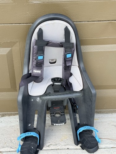 Thule RideAlong Child Bike Seat in used condition Gray Missing Key But Luck Open