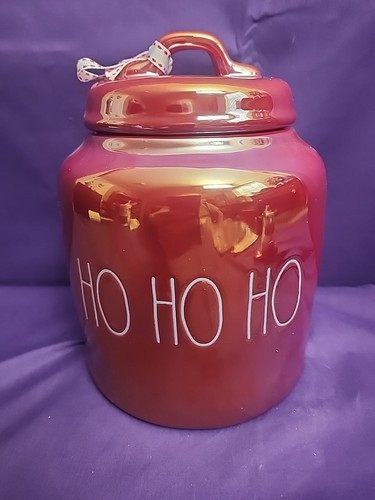 Rae Dunn HO HO HO Keksdose Dose Weihnachten irisierend groß Keksdose