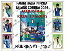 PANINI ITALIA IN PISTA 2026 FIGURINE A SCELTA #1-#192  PRENDI 4 + 10 GRATIS