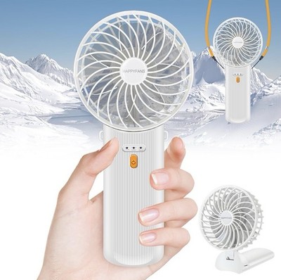 Foldable Hand Held Fan USB Rechargeable, 4 Speeds Mini Fan [6-15H Working Time]