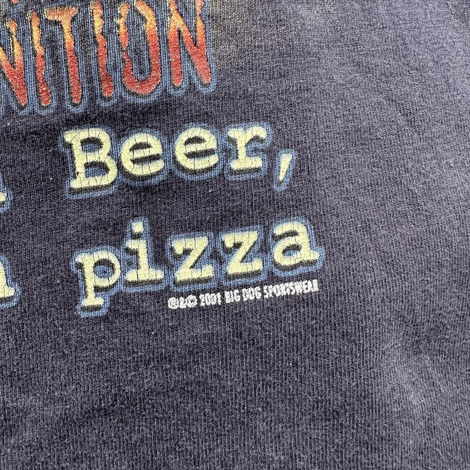 Винтажная футболка 2001 Big Dogs Bbq Rules размер XL футболка черная - Изображение 4 из 4