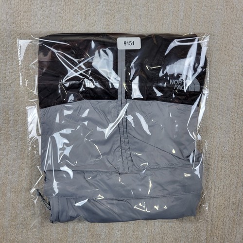 The North Face Anorak Jacket M Mens Gray Full Zip Hooded Windbreaker Lightweight - Picture 13 of 14
