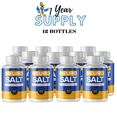 Neuro Salt- Brain Support - 12 bottles- 7200 capsules