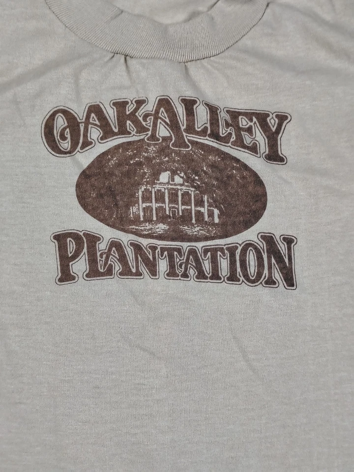 Camiseta mediana juvenil Oak Alley Plantation vintage histórica de Louisiana Foto 2 de 4