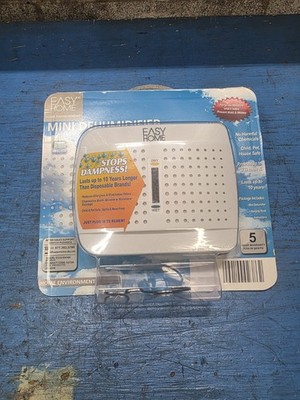 Easy Home Renewable Mini Dehumidifier, White