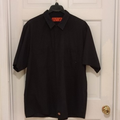 Dickies Men's Black Short Sleeve Work Shirt Black 2XL Men's Short Sleeve Shirt
