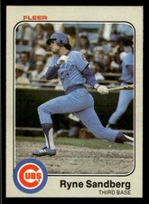 1983 Fleer #507 Ryne Sandberg Chicago Cubs RC HOF MINT NO RESERVE!