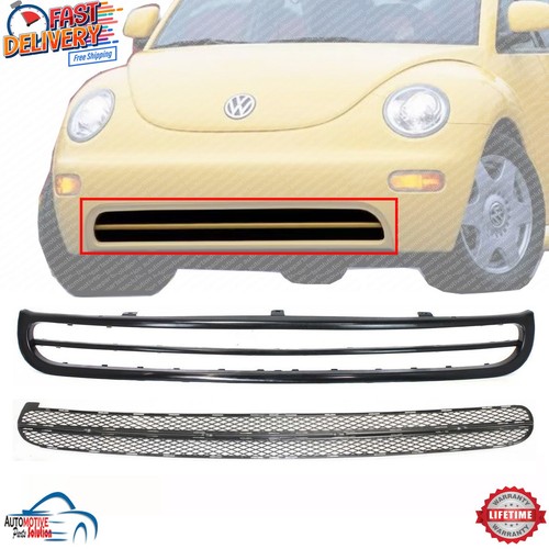 NEW FRONT BUMPER LOWER GRILLE KIT PRIMED BLACK FOR 1998-2005 VOLKSWAGEN ...
