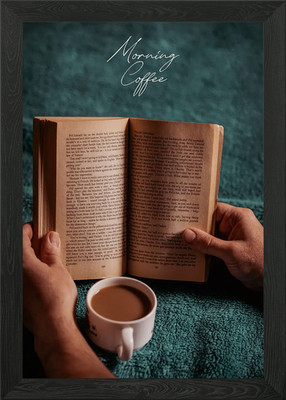 Morgenkaffee gerahmtes Wandbild Poster Leinwanddruck Bild