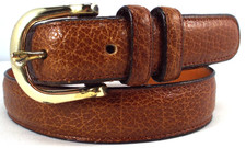 LN VTG Coach 8600 Amber Shrunken Water Buffalo 7/8" Adjustable Belt Sz 28