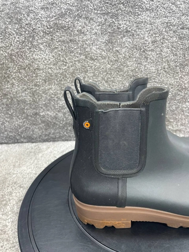 Botas Chelsea Bogs para mujer talla 7 acebo gris oscuro impermeables al tobillo para la lluvia Foto 3 de 4