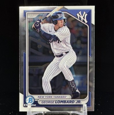 George Lombard Jr. 2024 Bowman Draft Chrome #BDC-118 (RC) New York Yankees