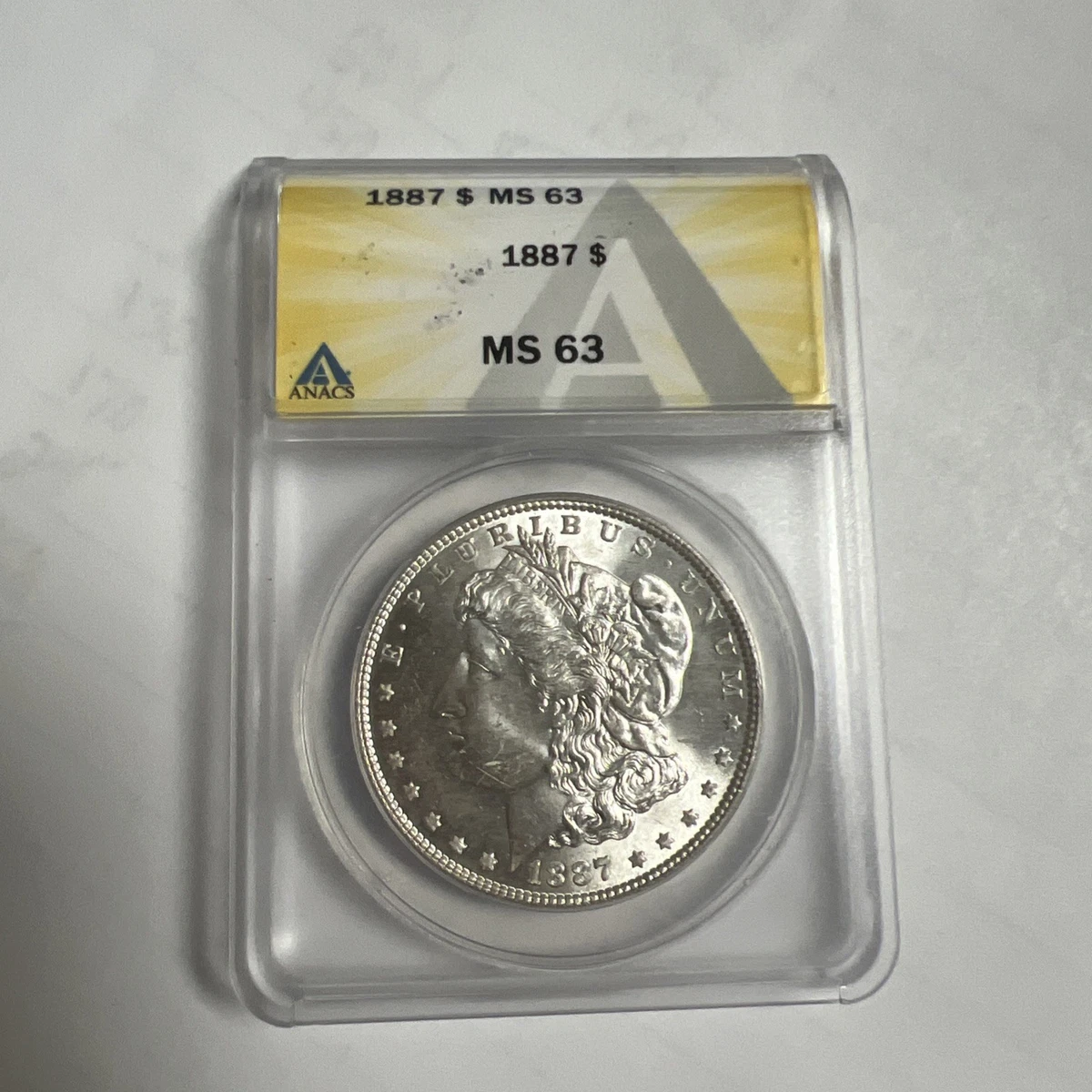 MS 63 Graded 1887 Year Morgan US Dollars (1878-1921) for sale | eBay