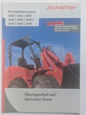 SCHÄFFER 2020 - 2345 Hoflader Hoftrac Radlader Prospekt 7/2012 Traktor Schlepper