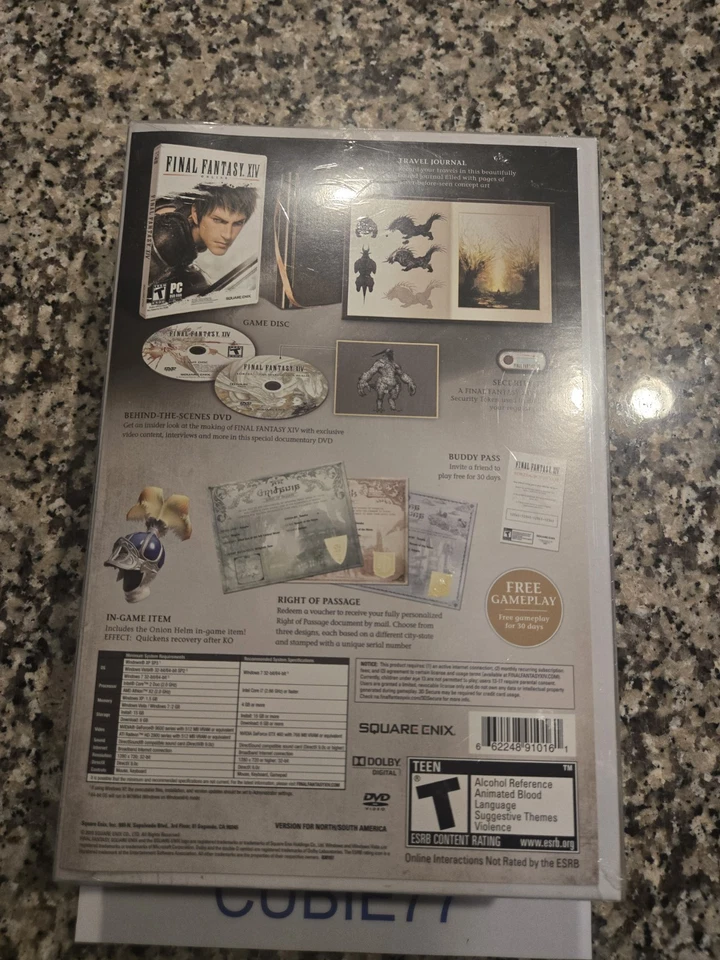 Final Fantasy XIV 14 Online COLLECTOR'S EDITION (PC, 2010) NEW Square Enix USA - Image 2 of 4