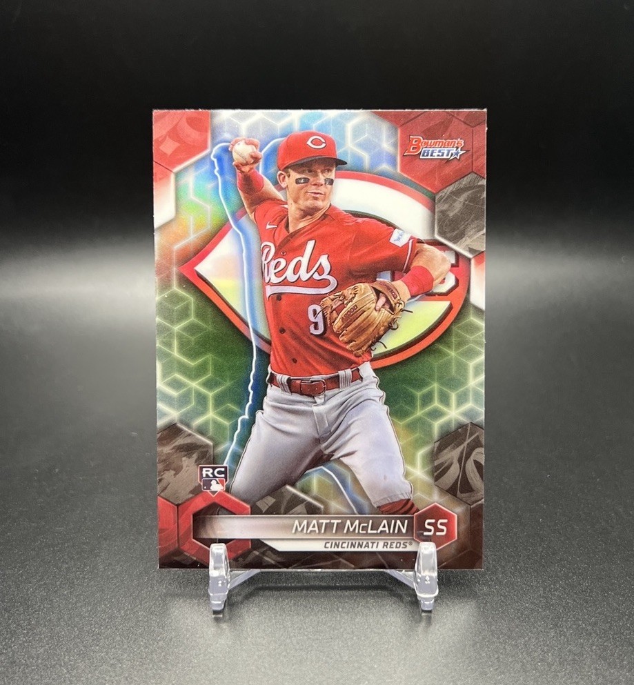 2023 Bowman's Best MATT MCLAIN RC ROOKIE Refractor #39 Cincinnati Reds