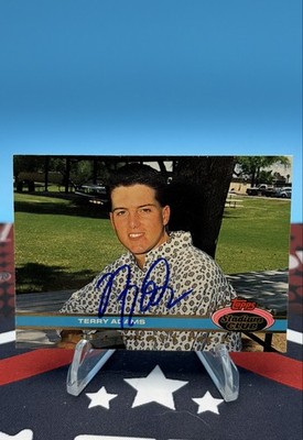 Autographed Signed 1991 Topps Stadium Club Skydome - Terry Adams #1 (RC)