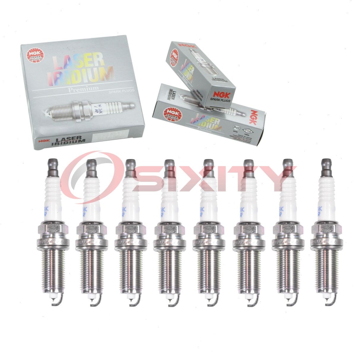 8 pc NGK Laser Iridium Intake Side Spark Plugs for 2011-2013 Ram 1500 4.7L xr