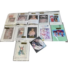 Lot 12 Dollmaking Patterns Press Molds CDs Sherry Goshon Dinky Baby Francis