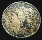 1897-o $1 Morgan Silver Dollar naturally toned.