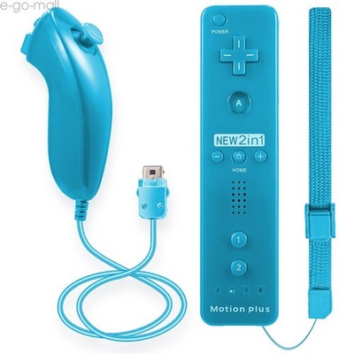 Motion Plus Wii Remote Controller & Nunchuck for Nintendo Wii & Wii U Console
