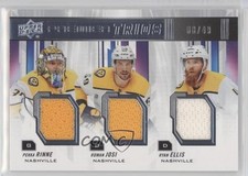 2019-20 Premier Trios Jersey Relics 8/49 Pekka Rinne Roman Josi Ryan Ellis 0c3