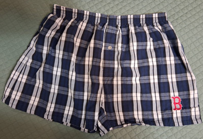 College Concepts Sport Boston Red Sox Boxer Shorts 100% Cotton Size Large
