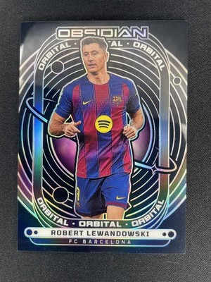 Panini Obsidian Soccer 2025-26 Robert Lewandowski FC Barcelona Orbital #1 /169