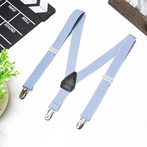 Buyless Fashion Adjustable 2 Pack Suspenders for Kids Elastic 1" - Y Back Design - Picture 117 of 210