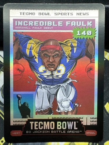 2026 Bo Jackson Battle Arena Tecmo Bowl Incredible Faulk News Brawl N697