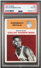 OSCAR ROBERTSON PSA 4 VG EX 1961 FLEER #36 ROOKIE CARD BASKETBALL HOF RC  SHARP. rookie card picture
