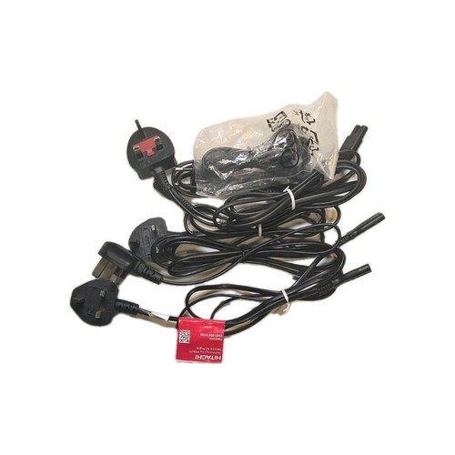 5X Assorted Lenghs - Power Cord Cable Figure Of 8 UK Socket/EU Socket