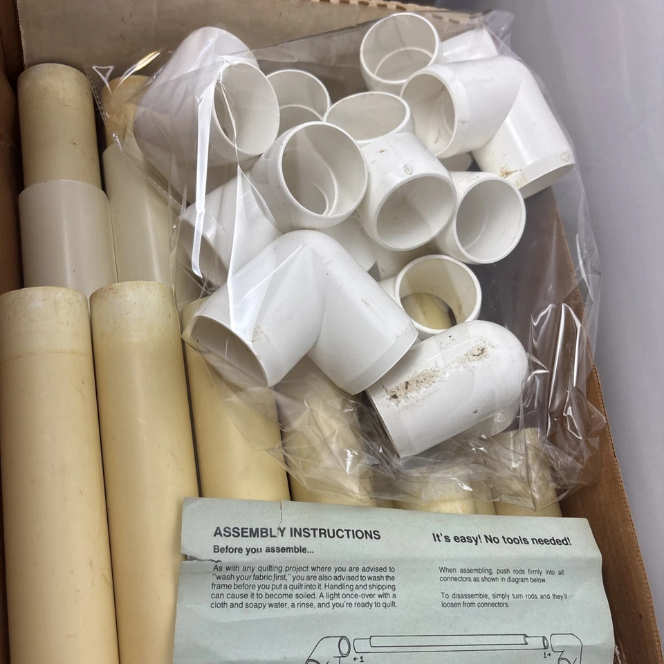 Marco de edredón de piso ajustable ligero PVC Dritz-QSnap modelo de piso Foto 4 de 4