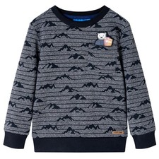 Sweatshirt pour Enfants Tout-petits Imprimé Colline Bleu Marine Mélange 104 vida