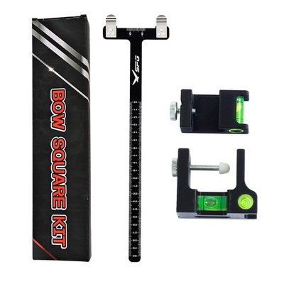 Bow Square Kit 2 Pack, Archery Bow String Level Kit, T Shape Ruler Measuremen...