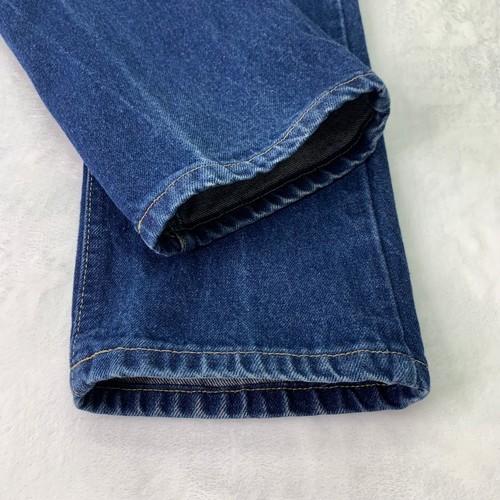 VTG Lee Jeans Juniors Sz 11 Regular Blue Cotton Denim Jeans Tapered Leg - Picture 11 of 11
