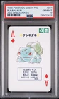 1996 POKEMON GREEN VERSION PLAYING CARDS ACE OF DIAMONDS #001 BULBASAUR PSA 10