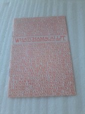 VINTAGE 1983 WHATCHAMACALLIT GAME REPLACEMENT INSTRUCTIONS PETER PAN PLAYTHINGS