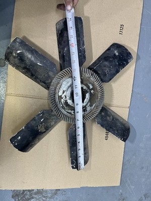 OEM GM 6 Blade 4 flat rivets 19'' Engine Cooling Fan  & Clutch Corvette 1968 1969