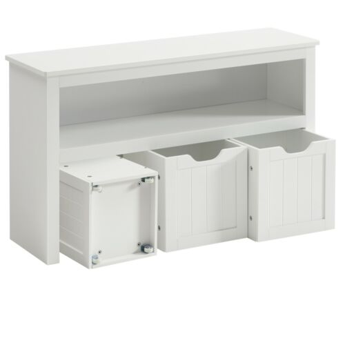 Kinderregal Spielzeugregal mit Rollen Aufbewahrungsbox Kleiderschrank SHL380W01 - Bild 5 von 10