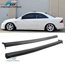 Fits 01 02 03 04 05 Honda Civic RS-Style Side Skirts Skirt PU