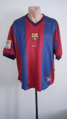 U*E様 90s Nike 98/99 FC Barcelona ホームキット BARCELONA 1998/1999 HOME FOOTBALL SHIRT JERSEY NIKE SIZE S