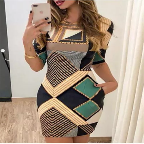 Vestidos De Fiesta Cortos Para Mujer Vestido Casules Elegantes Noche - Imagen 5 de 8