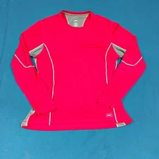 REI Crewneck Long Sleeve Men's Base Layer Size Large Red Running Climbing Cycle