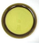 Bauer Pottery Round Serving Plate Los Angeles 13 1/4" Mission Moderne Chartreuse