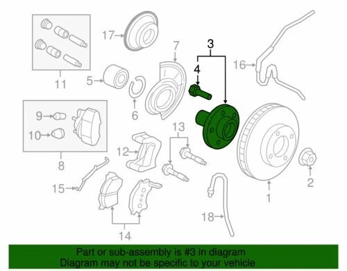 Conjunto de buje híbrido Ford Mercury Mariner Escape 2001-2012 nuevo fabricante de equipos originales 8L8Z-1104-A Foto 2 de 2