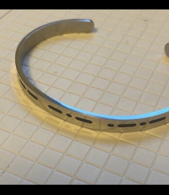 Morse code f**k it, morse code bracelet, gift for a friend