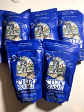 Selina Naturally Light Grey Celtic Sea Salt 1 Pound Resealable Bag 5 Bags